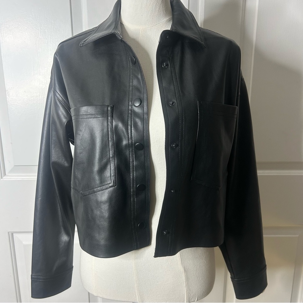 Z Supply NWT All Day Faux Leather Jacket (size XS) - Picture 5 of 10